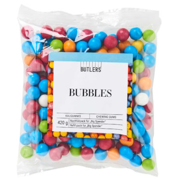 BUBBLES Kaugummis zum Nachfüllen