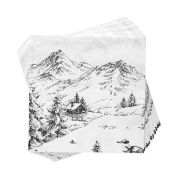 APRÈS Papierserviette Alpen