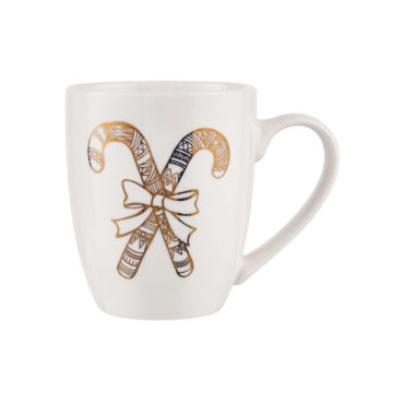 WHITE XMAS Tasse Zuckerstangen 350ml