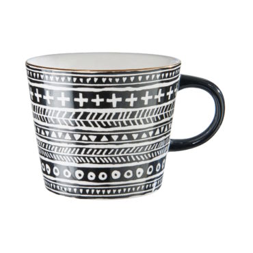 ORNAMENTS Tasse mit Goldrand 350ml