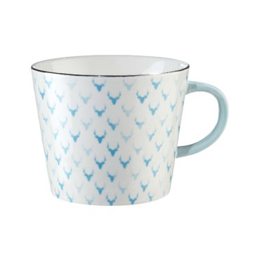 ORNAMENTS Tasse mit Silberrand 350ml