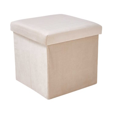 BOXSPRING Hocker Samt faltbar mit... 