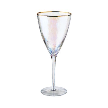 SMERALDA Weinglas mit Goldrand 400ml