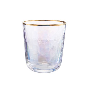 SMERALDA Trinkglas mit Goldrand 280ml