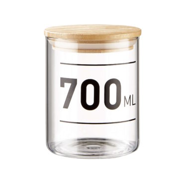 WOODLOCK Vorratsglas mit Druck 700ml