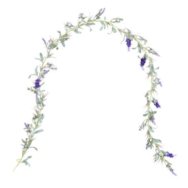 FLORISTA Lavendel Girlande 150cm